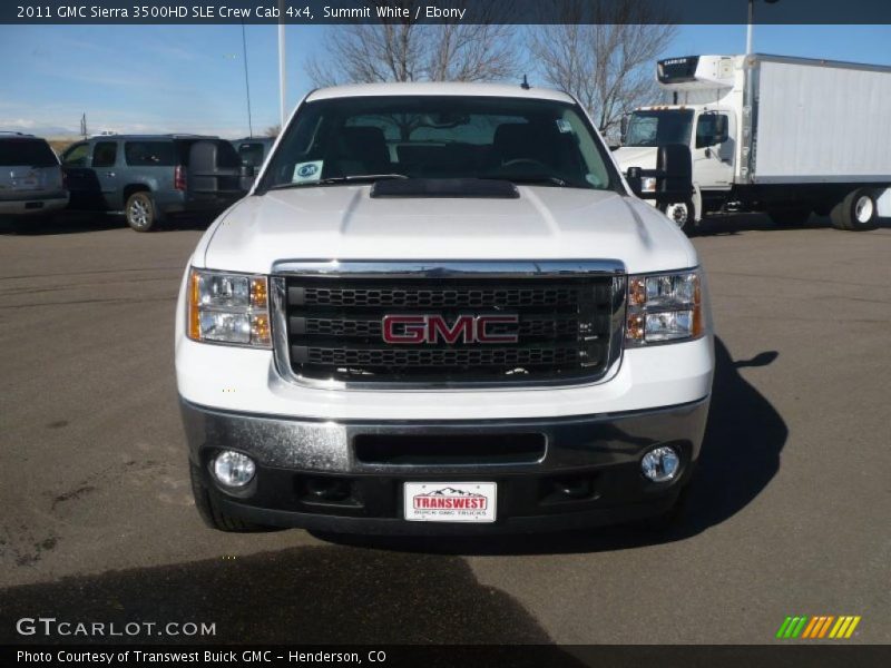 Summit White / Ebony 2011 GMC Sierra 3500HD SLE Crew Cab 4x4
