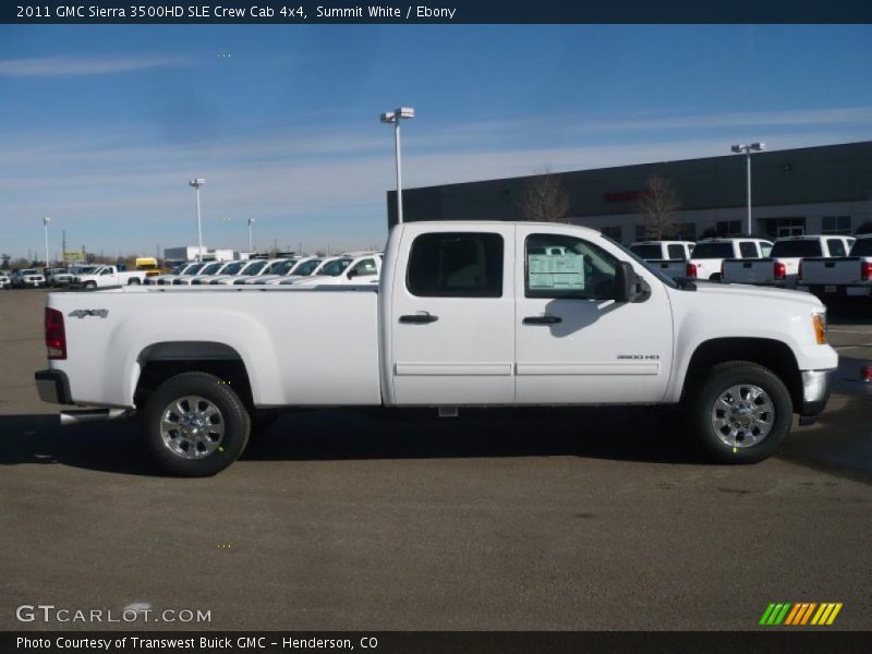Summit White / Ebony 2011 GMC Sierra 3500HD SLE Crew Cab 4x4