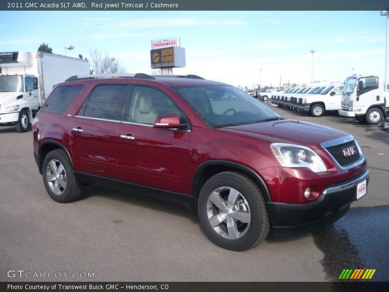 Red Jewel Tintcoat / Cashmere 2011 GMC Acadia SLT AWD