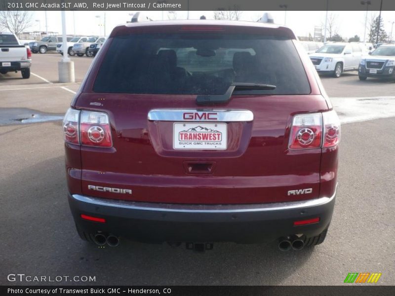 Red Jewel Tintcoat / Cashmere 2011 GMC Acadia SLT AWD