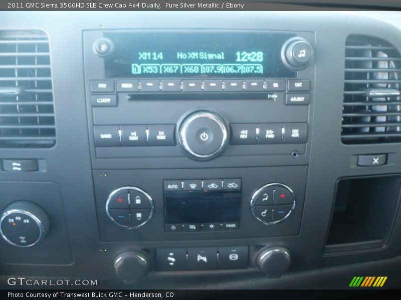 Pure Silver Metallic / Ebony 2011 GMC Sierra 3500HD SLE Crew Cab 4x4 Dually