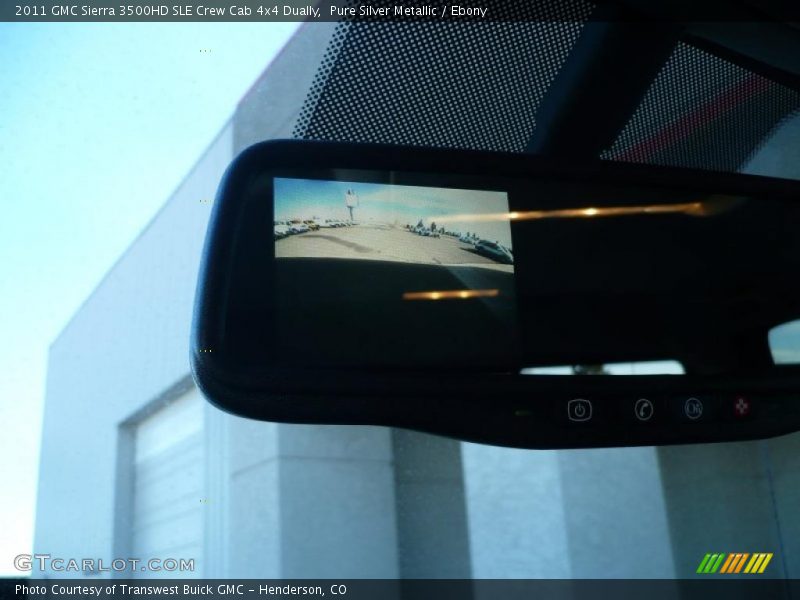 Pure Silver Metallic / Ebony 2011 GMC Sierra 3500HD SLE Crew Cab 4x4 Dually