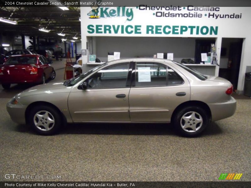 Sandrift Metallic / Graphite 2004 Chevrolet Cavalier Sedan