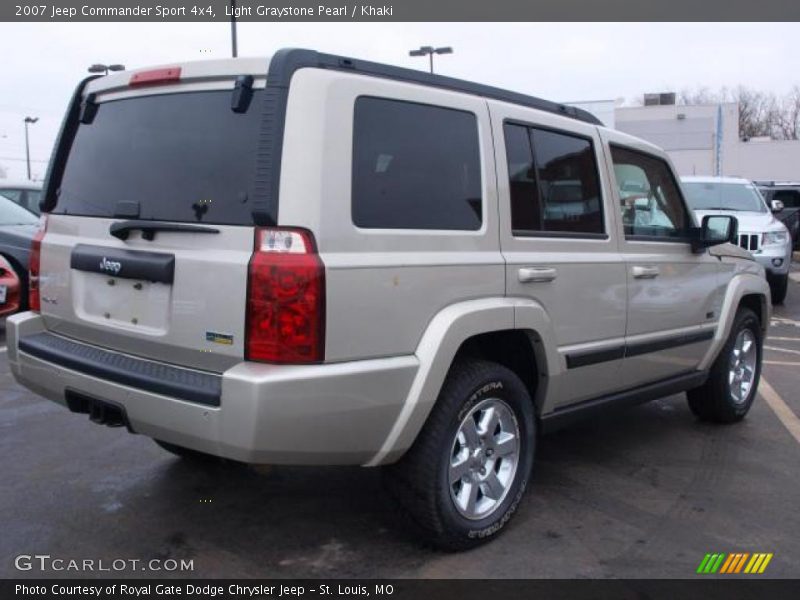 Light Graystone Pearl / Khaki 2007 Jeep Commander Sport 4x4