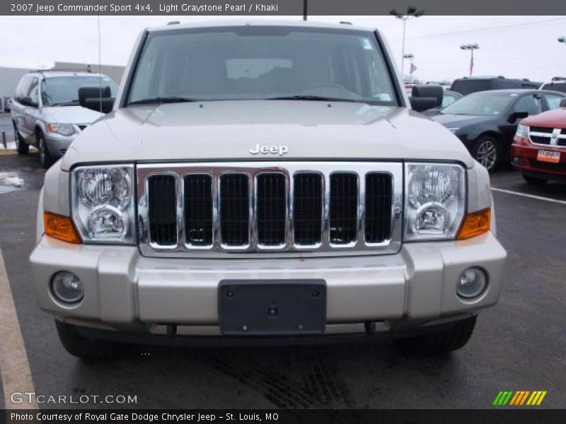 Light Graystone Pearl / Khaki 2007 Jeep Commander Sport 4x4