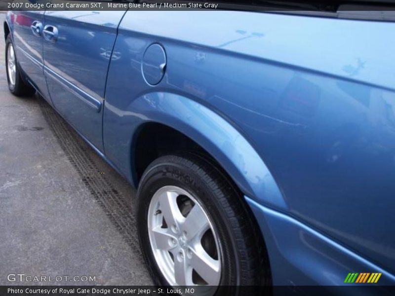 Marine Blue Pearl / Medium Slate Gray 2007 Dodge Grand Caravan SXT