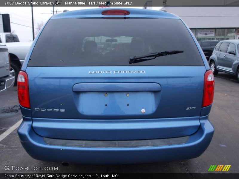 Marine Blue Pearl / Medium Slate Gray 2007 Dodge Grand Caravan SXT