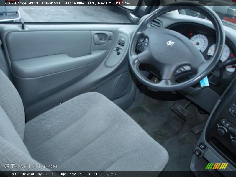 Marine Blue Pearl / Medium Slate Gray 2007 Dodge Grand Caravan SXT