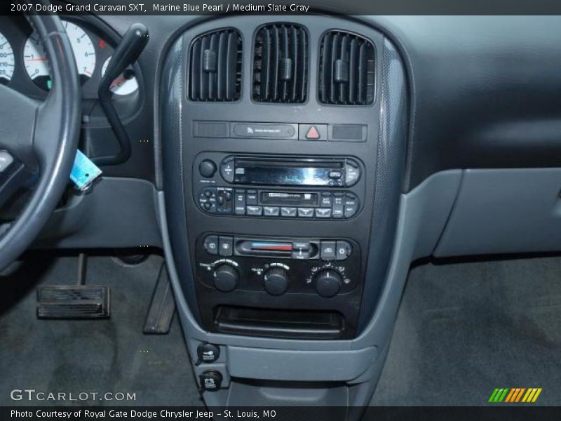 Marine Blue Pearl / Medium Slate Gray 2007 Dodge Grand Caravan SXT