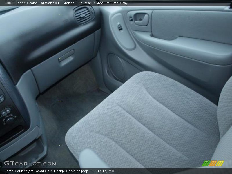 Marine Blue Pearl / Medium Slate Gray 2007 Dodge Grand Caravan SXT