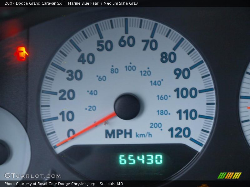 Marine Blue Pearl / Medium Slate Gray 2007 Dodge Grand Caravan SXT