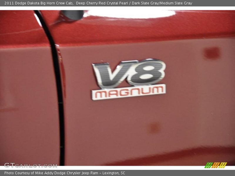 Deep Cherry Red Crystal Pearl / Dark Slate Gray/Medium Slate Gray 2011 Dodge Dakota Big Horn Crew Cab