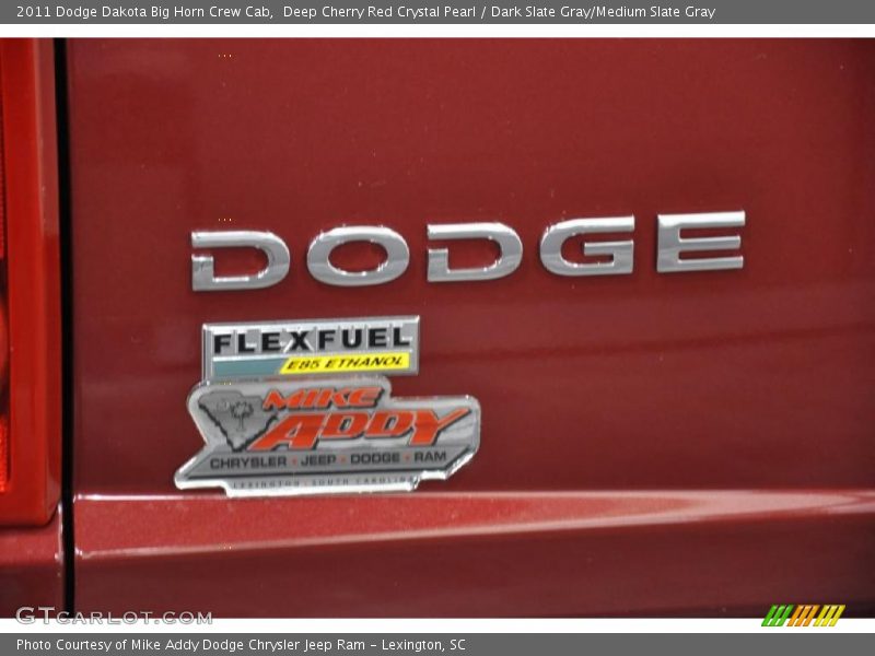 Deep Cherry Red Crystal Pearl / Dark Slate Gray/Medium Slate Gray 2011 Dodge Dakota Big Horn Crew Cab