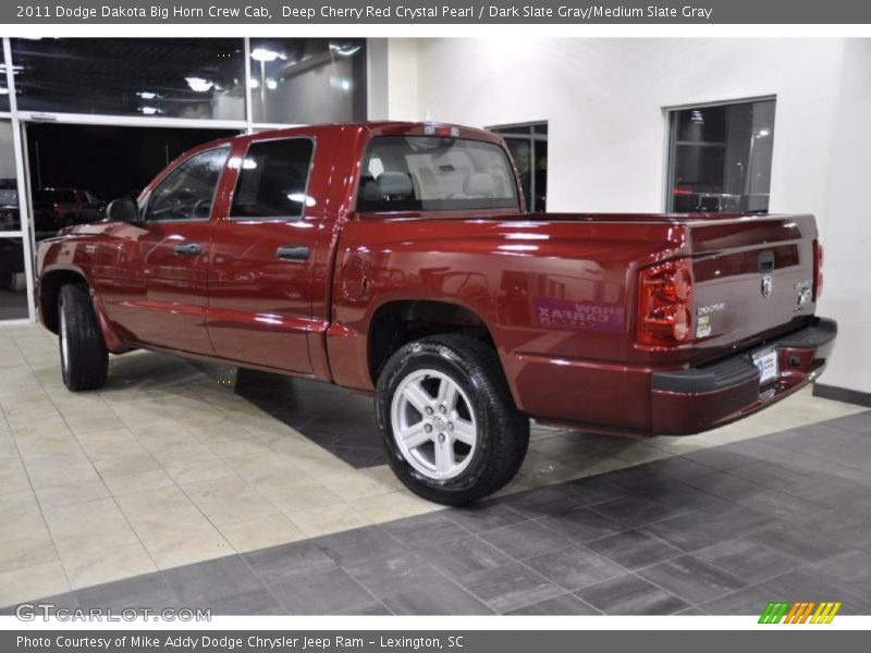 Deep Cherry Red Crystal Pearl / Dark Slate Gray/Medium Slate Gray 2011 Dodge Dakota Big Horn Crew Cab