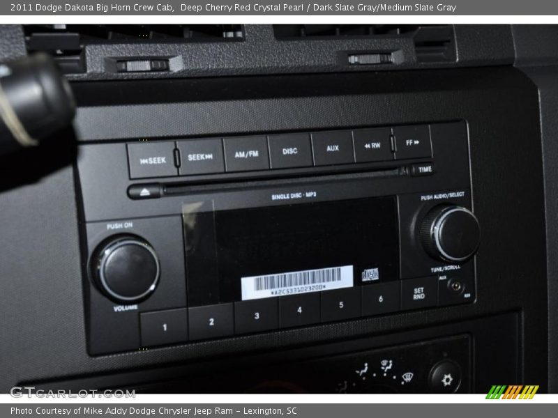 Deep Cherry Red Crystal Pearl / Dark Slate Gray/Medium Slate Gray 2011 Dodge Dakota Big Horn Crew Cab