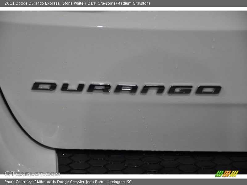 Stone White / Dark Graystone/Medium Graystone 2011 Dodge Durango Express