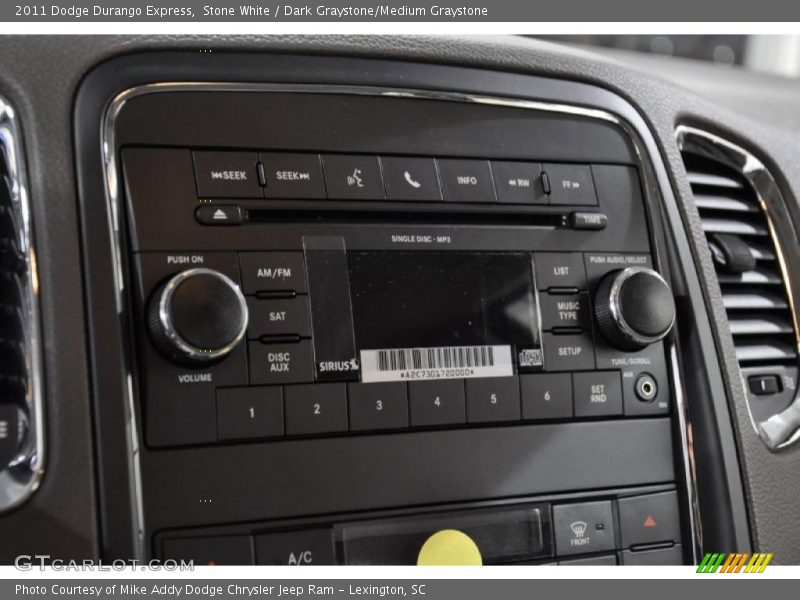 Stone White / Dark Graystone/Medium Graystone 2011 Dodge Durango Express