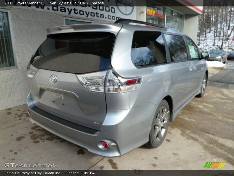 Silver Sky Metallic / Dark Charcoal 2011 Toyota Sienna SE