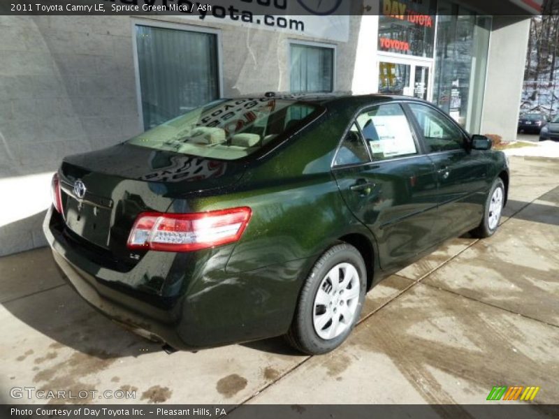 Spruce Green Mica / Ash 2011 Toyota Camry LE