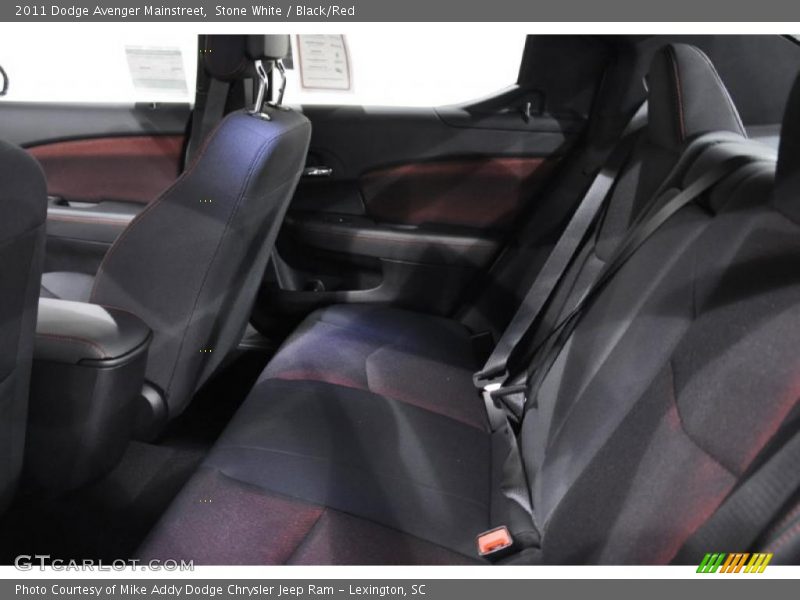 Stone White / Black/Red 2011 Dodge Avenger Mainstreet