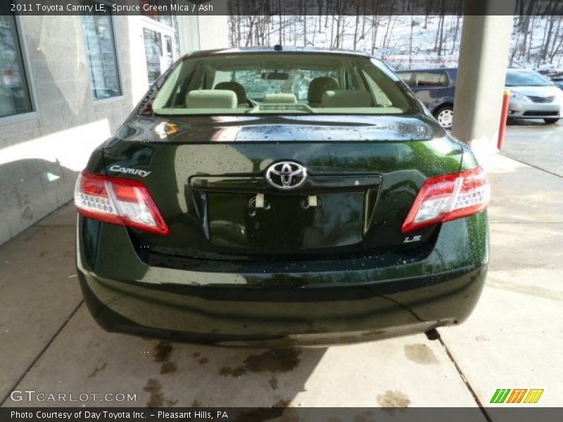 Spruce Green Mica / Ash 2011 Toyota Camry LE