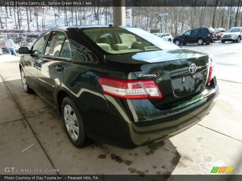 Spruce Green Mica / Ash 2011 Toyota Camry LE