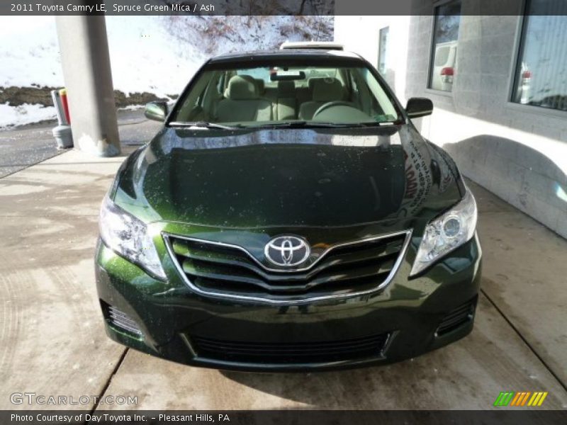 Spruce Green Mica / Ash 2011 Toyota Camry LE