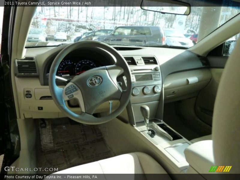 Spruce Green Mica / Ash 2011 Toyota Camry LE