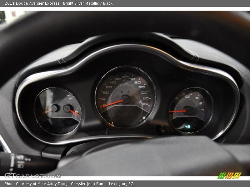 Bright Silver Metallic / Black 2011 Dodge Avenger Express