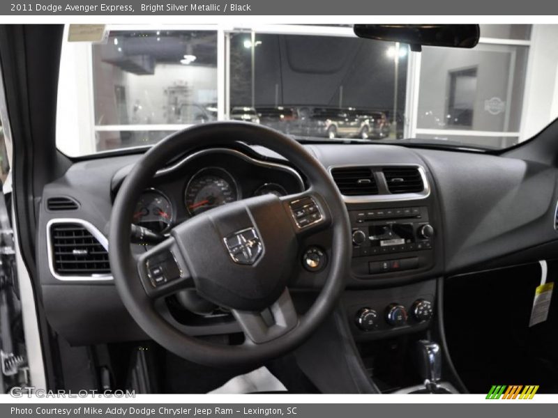 Bright Silver Metallic / Black 2011 Dodge Avenger Express