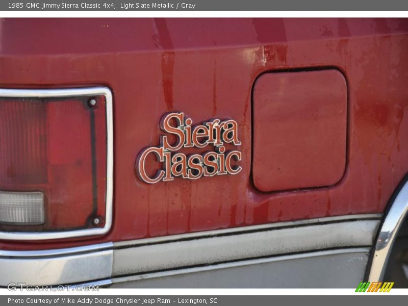 Light Slate Metallic / Gray 1985 GMC Jimmy Sierra Classic 4x4