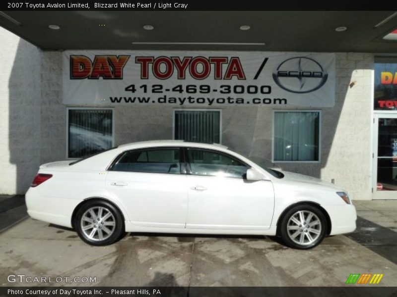 Blizzard White Pearl / Light Gray 2007 Toyota Avalon Limited