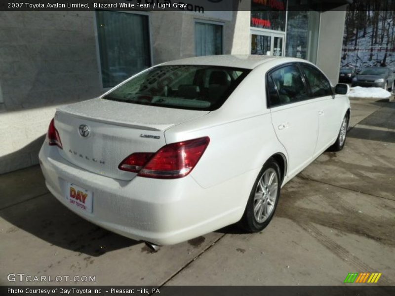 Blizzard White Pearl / Light Gray 2007 Toyota Avalon Limited