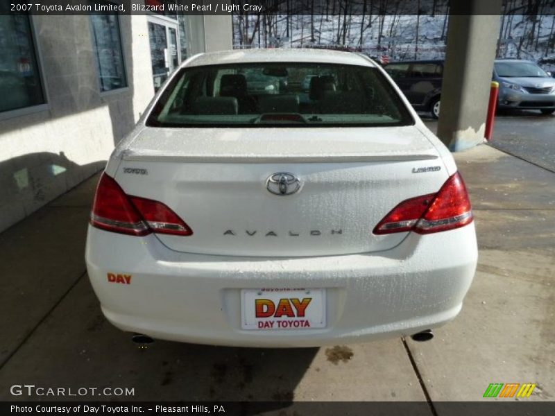 Blizzard White Pearl / Light Gray 2007 Toyota Avalon Limited