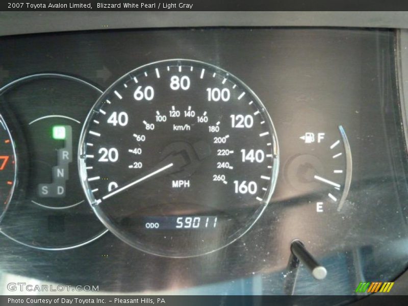 Blizzard White Pearl / Light Gray 2007 Toyota Avalon Limited