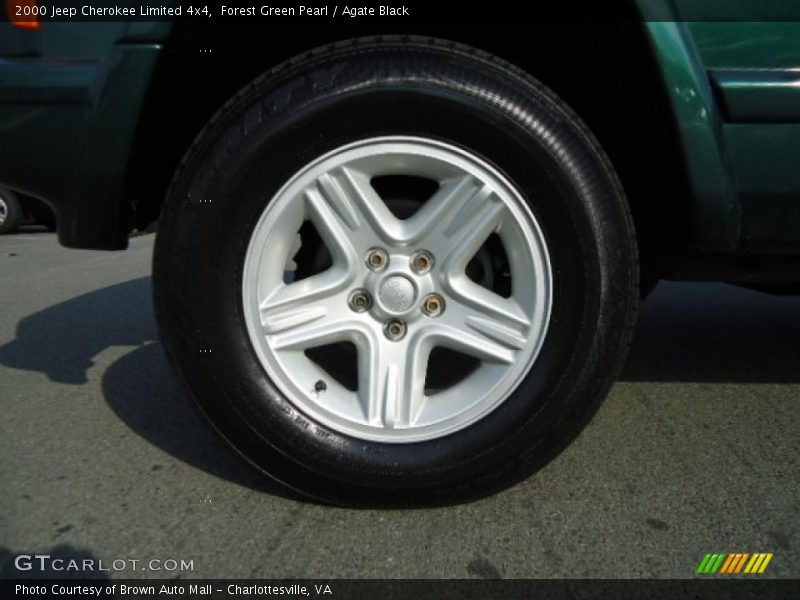 Forest Green Pearl / Agate Black 2000 Jeep Cherokee Limited 4x4