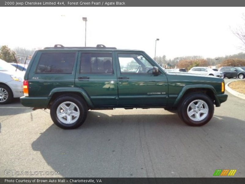 Forest Green Pearl / Agate Black 2000 Jeep Cherokee Limited 4x4