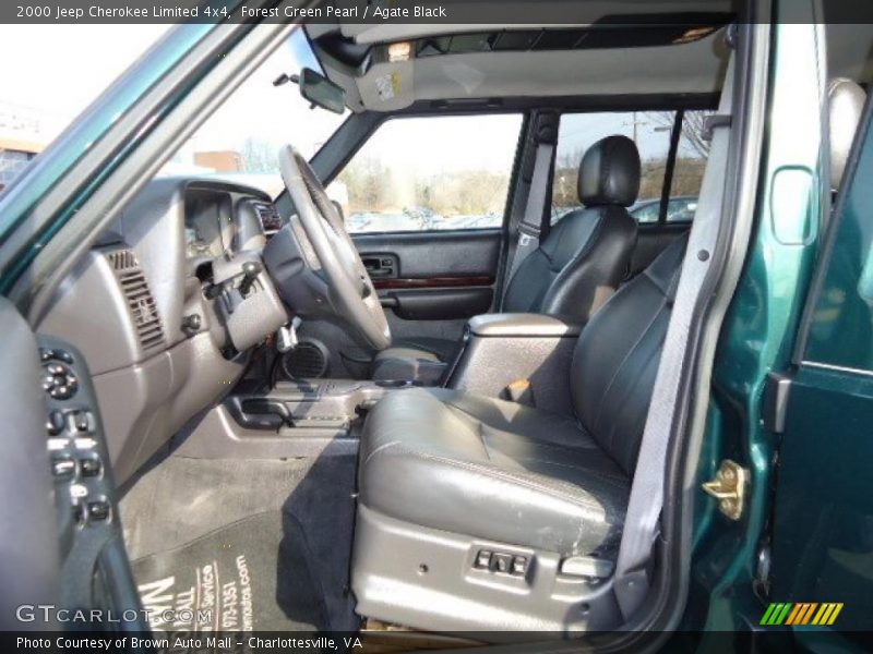 Forest Green Pearl / Agate Black 2000 Jeep Cherokee Limited 4x4