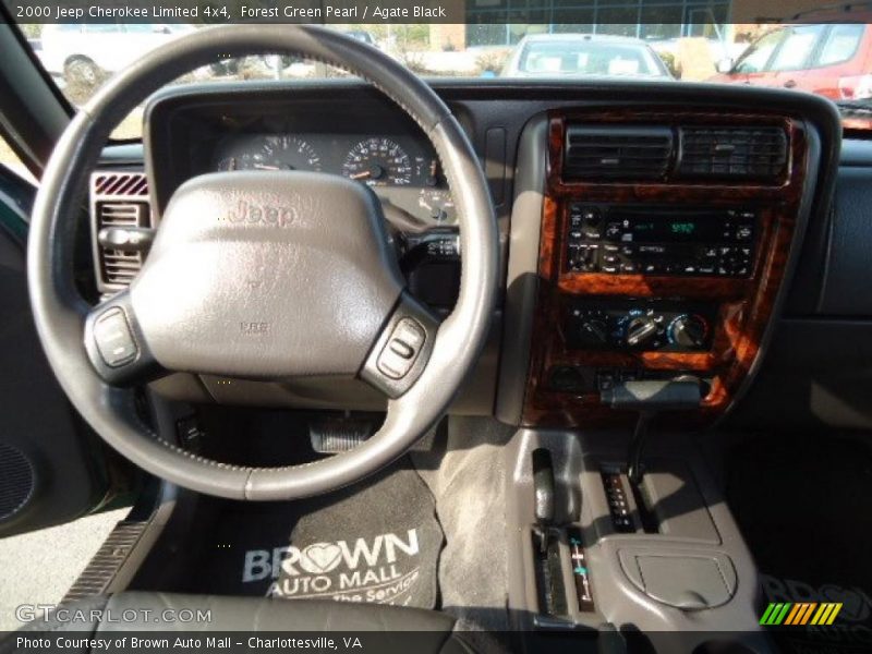 Forest Green Pearl / Agate Black 2000 Jeep Cherokee Limited 4x4