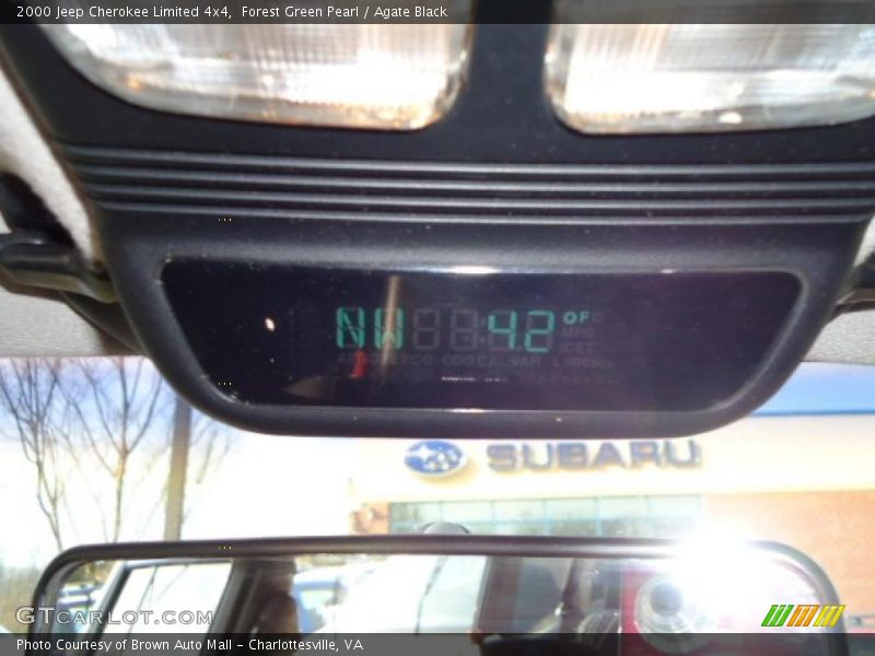 Forest Green Pearl / Agate Black 2000 Jeep Cherokee Limited 4x4