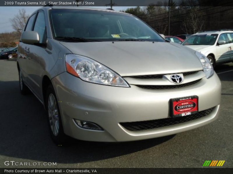 Silver Shadow Pearl / Stone 2009 Toyota Sienna XLE