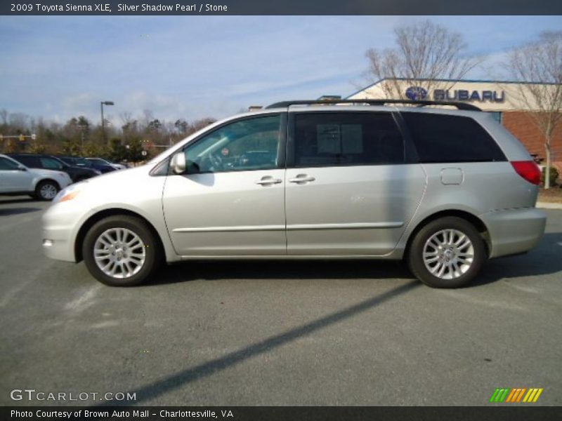 Silver Shadow Pearl / Stone 2009 Toyota Sienna XLE