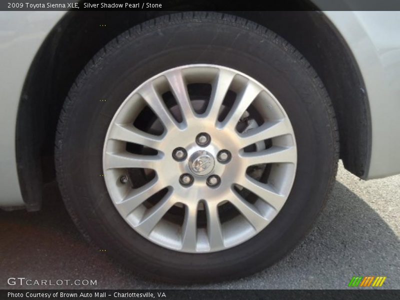 Silver Shadow Pearl / Stone 2009 Toyota Sienna XLE