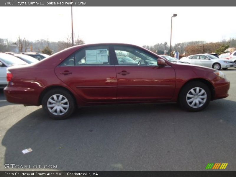Salsa Red Pearl / Gray 2005 Toyota Camry LE