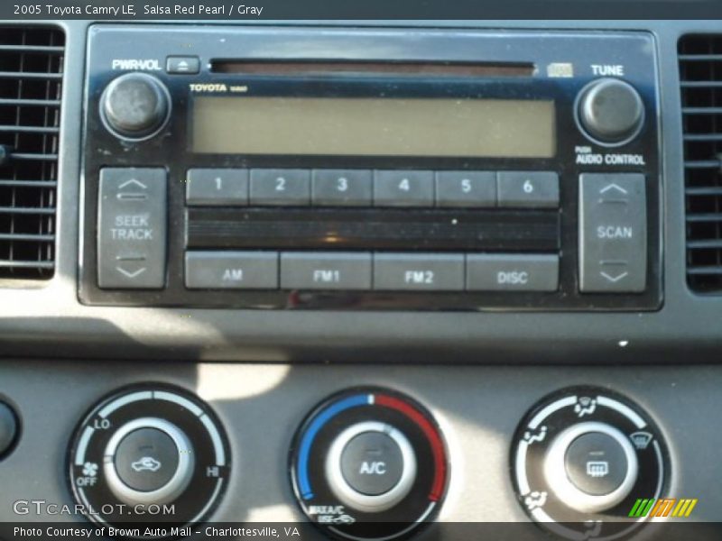 Salsa Red Pearl / Gray 2005 Toyota Camry LE