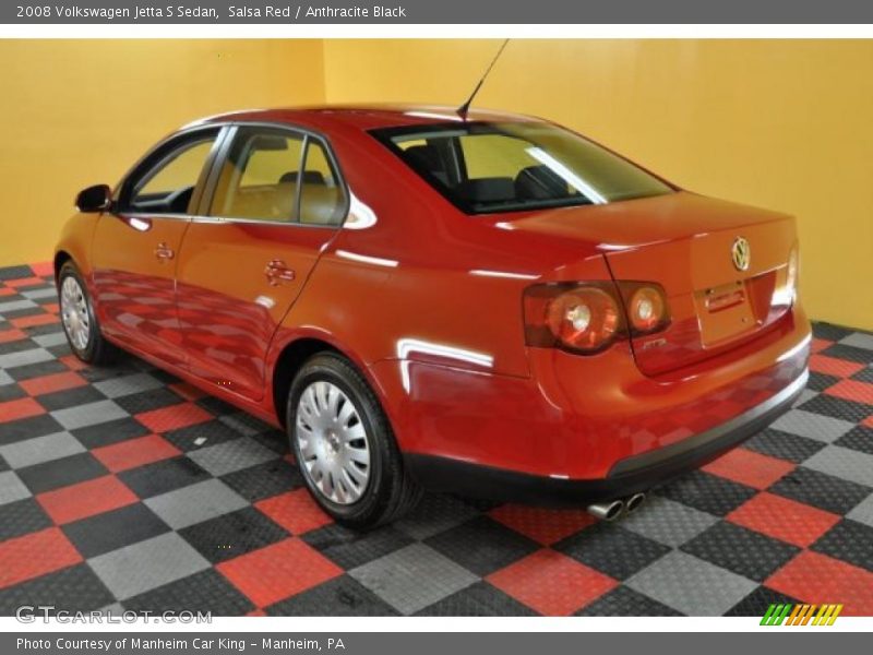 Salsa Red / Anthracite Black 2008 Volkswagen Jetta S Sedan