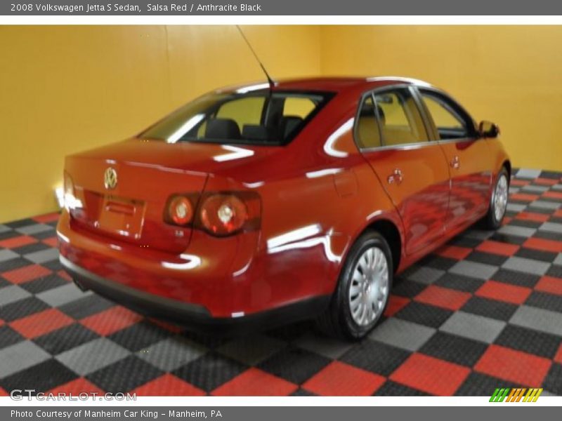 Salsa Red / Anthracite Black 2008 Volkswagen Jetta S Sedan