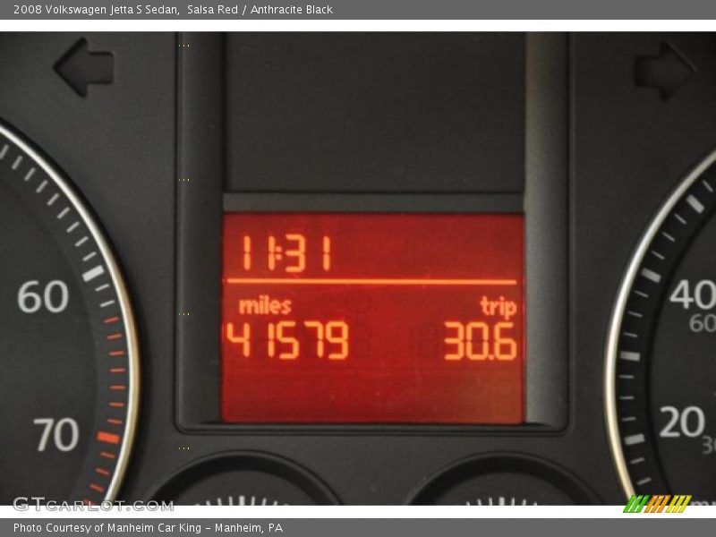 Salsa Red / Anthracite Black 2008 Volkswagen Jetta S Sedan