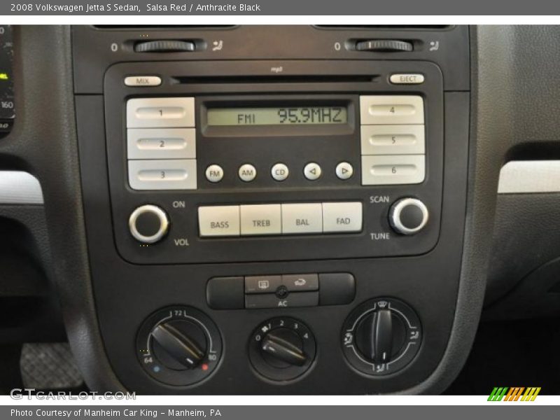 Salsa Red / Anthracite Black 2008 Volkswagen Jetta S Sedan