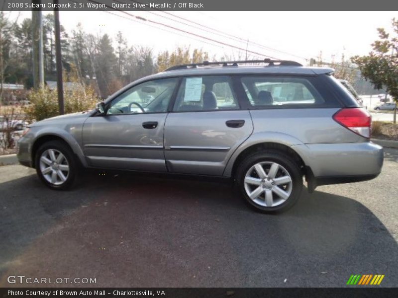 Quartz Silver Metallic / Off Black 2008 Subaru Outback 2.5i Wagon